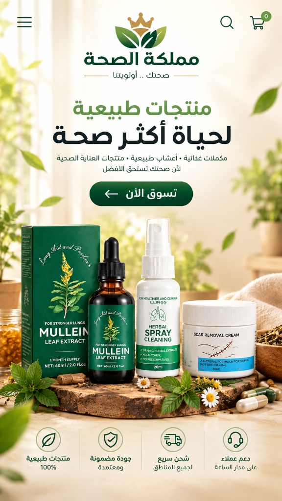 مملكة الصحة - منتجات طبيعية لحياة أكثر صحة